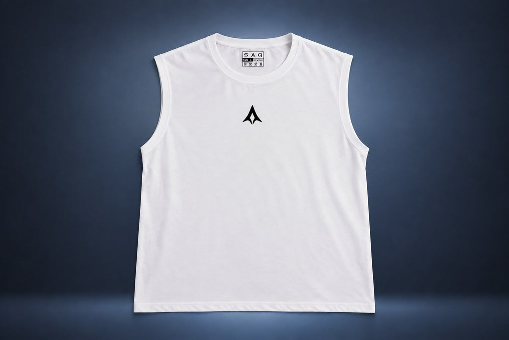 BREATHABLE WHITE TANK TOP